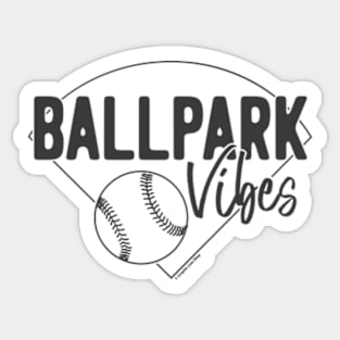 Ballpark Vibes - © Graphic Love Shop Sticker